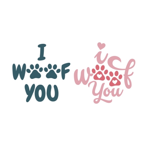 I Woof You SVG Apex Designs & Fonts